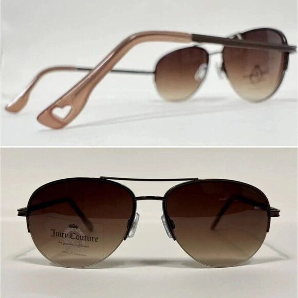 Juicy Couture New womens brown Gradient lense aviator sunglasses ajcn44007z - Picture 1 of 11